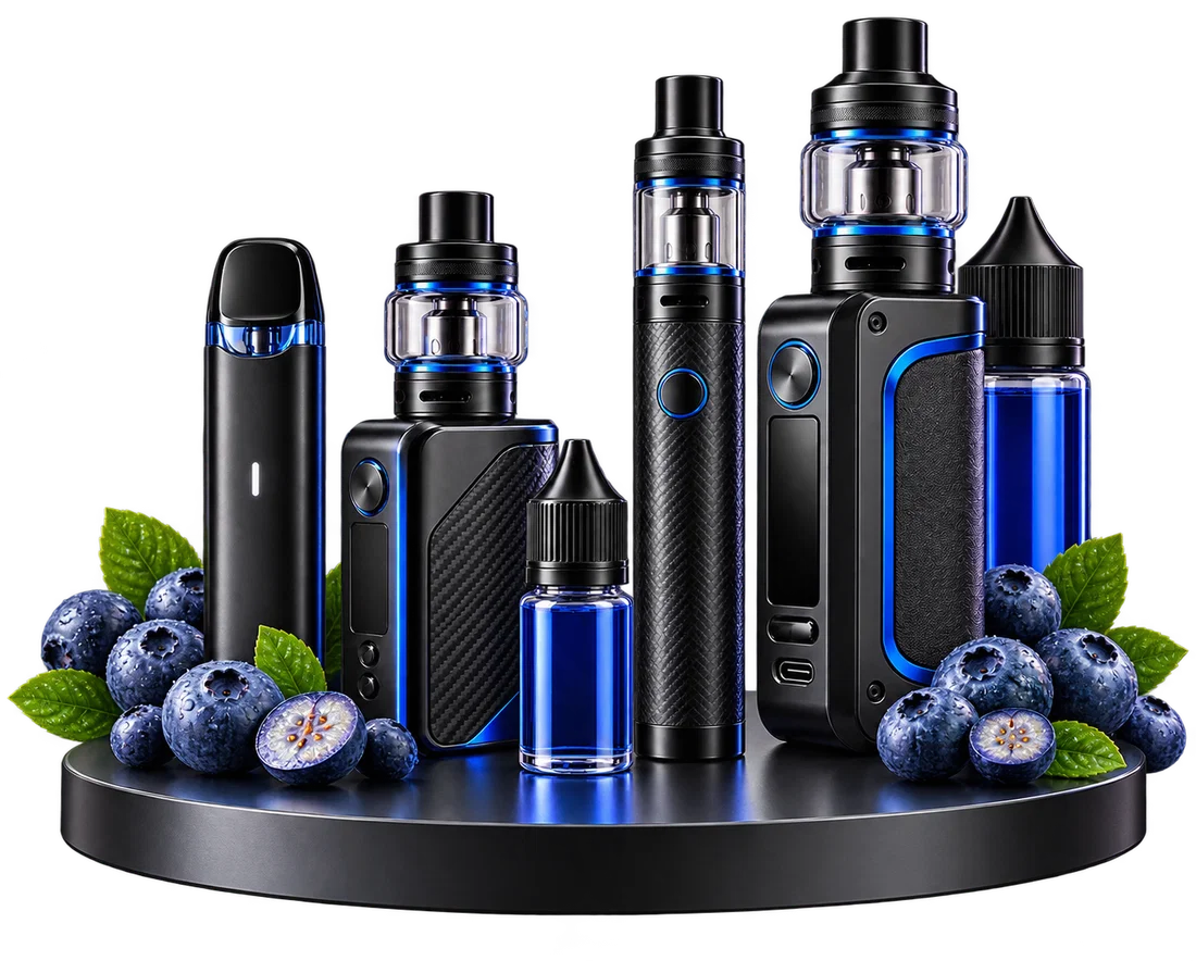 Blaubeere E-Zigaretten, Liquids und Aromen