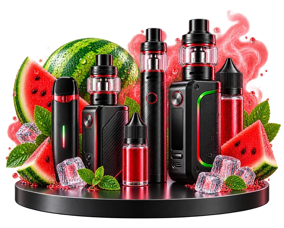 Wassermelone E-Zigaretten, Liquids und Aromen