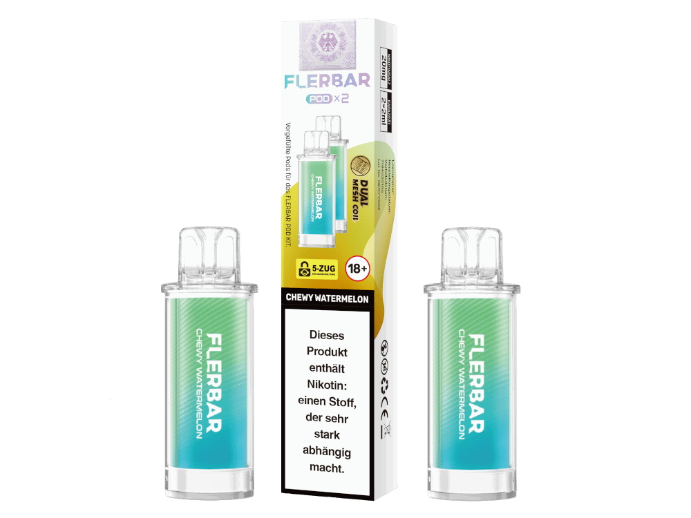 Flerbar - POD Chewy Watermelon 20 mg/ml (2 Stück pro Packung) 10er Packung