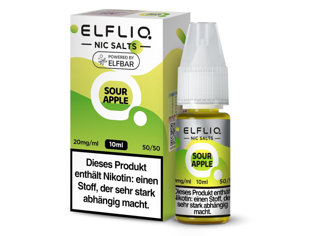 ELFLIQ - Sour Apple - Nikotinsalz Liquid - 20 mg/ml