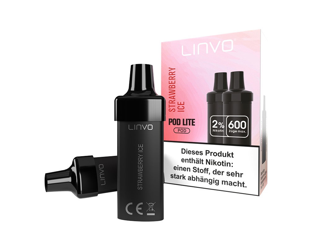 Linvo - Pod Lite Cartridge - Prefilled - Strawberry Ice - 20 mg/ml