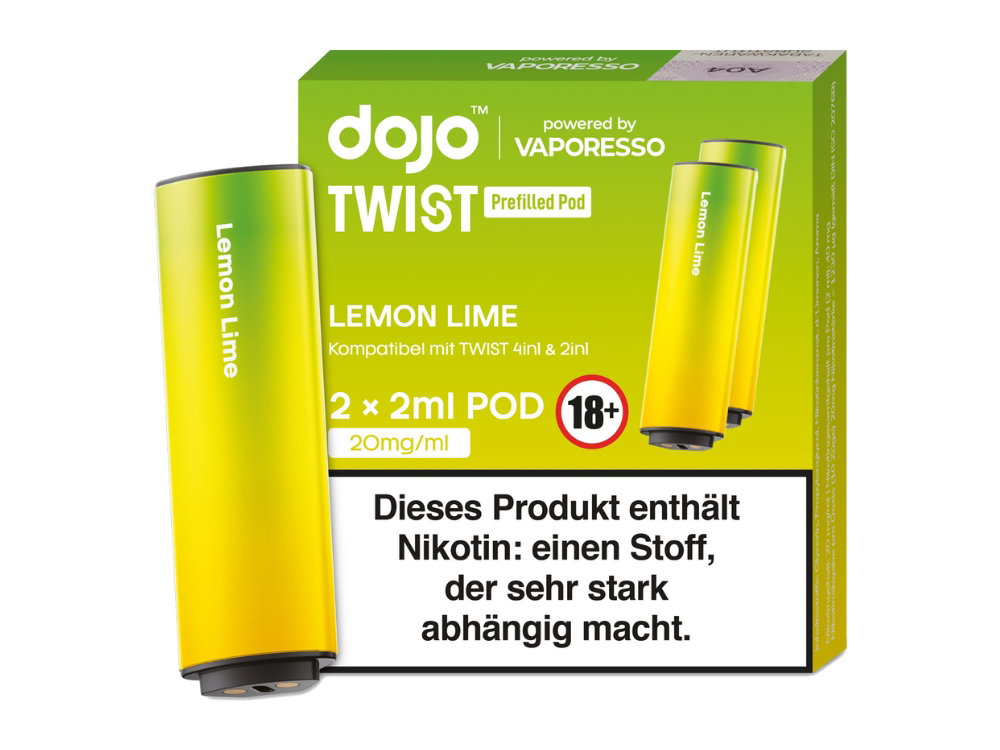 Vaporesso - Dojo - Twist Pod 20 mg/ml - Prefilled - Lemon Lime