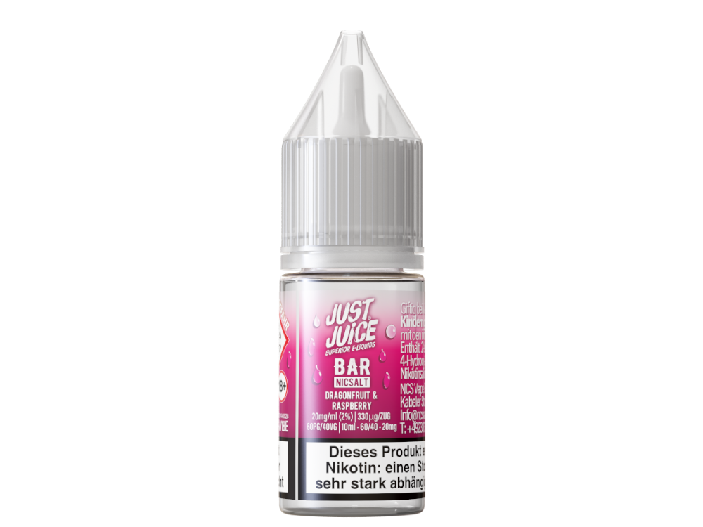 Just Juice - Bar - Dragonfruit & Raspberry - Nikotinsalz Liquid – Bild 2