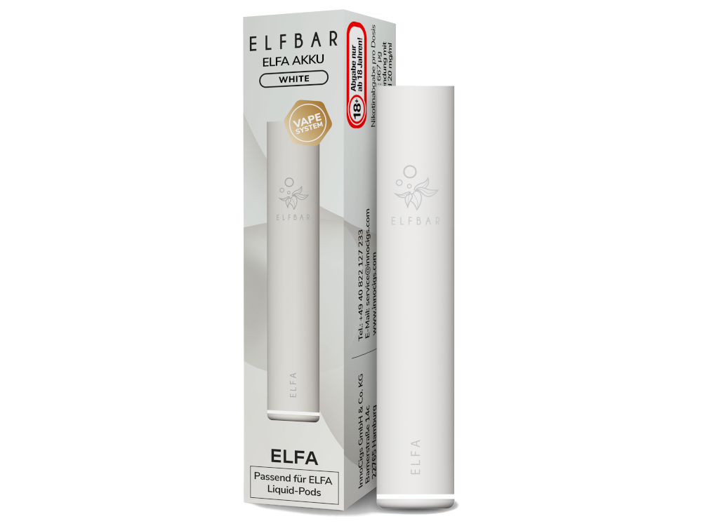 Elfbar - Elfa Akku 500 mAh - White