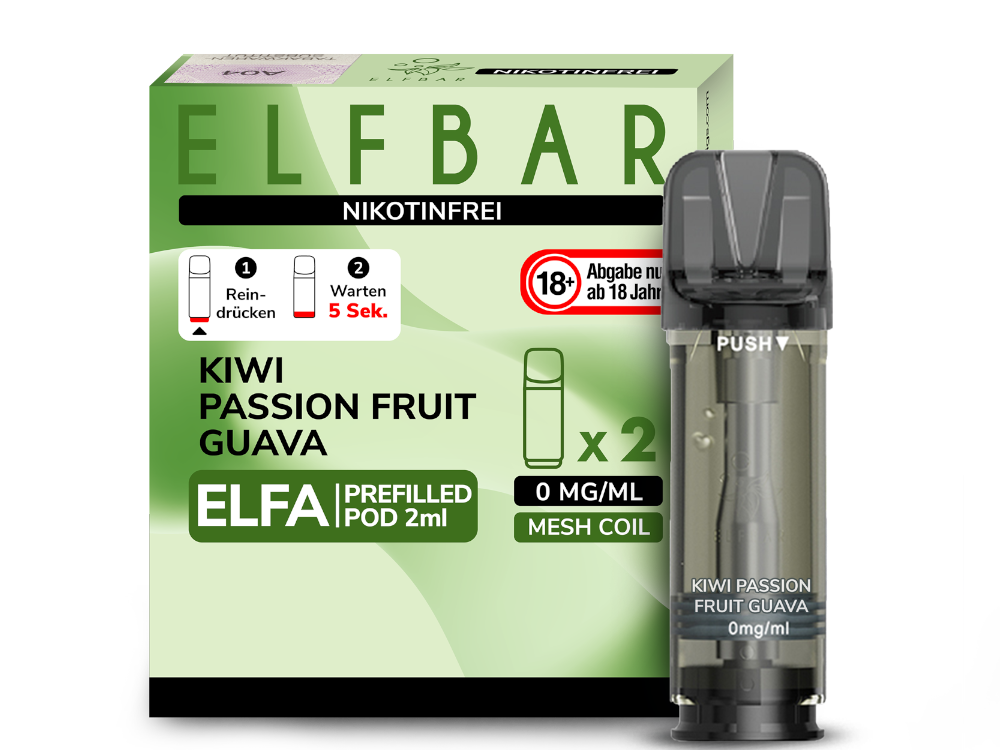 Elfbar Elfa Pod 20 mg/ml - Prefilled - Kiwi Passion Fruit Guava