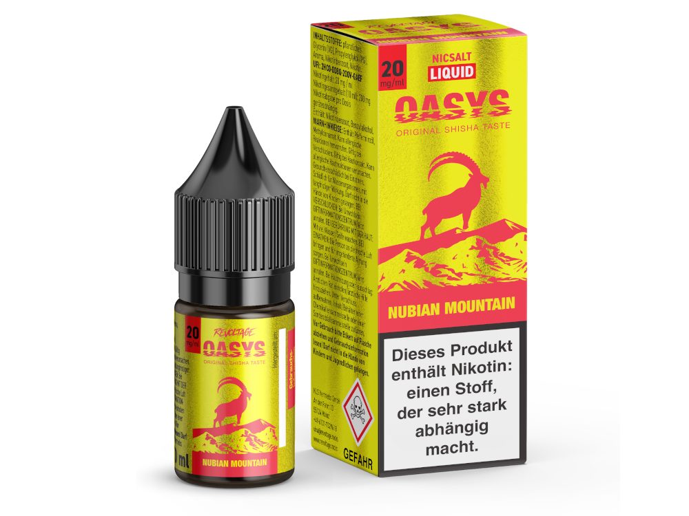 Revoltage OASYS - Hybrid Nikotinsalz Liquid - Nubian Mountain - 20 mg/ml