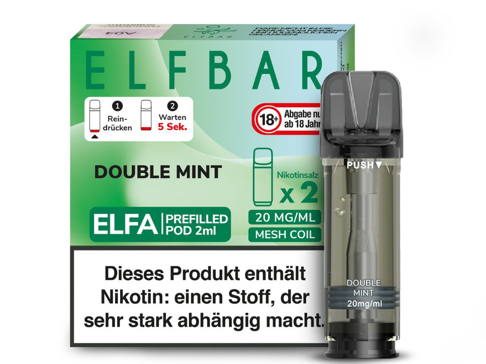 Elfbar Elfa Pod 20 mg/ml - Prefilled - Double Mint