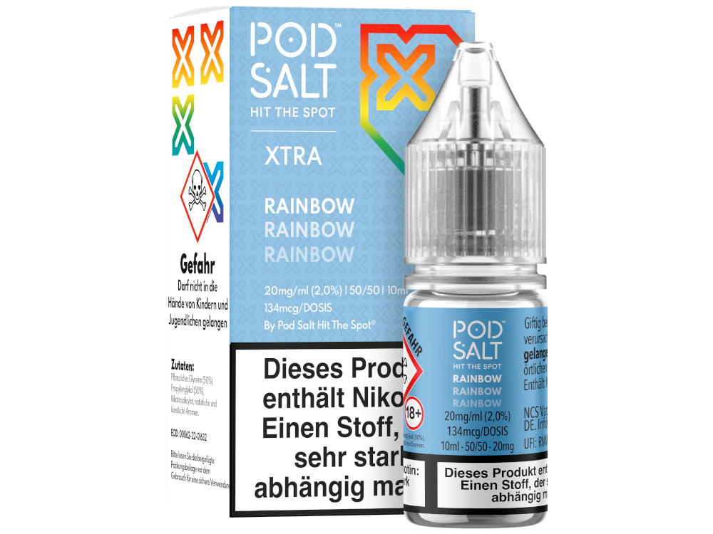 Pod Salt X - Nikotinsalz Liquid - Rainbow - 20 mg/ml