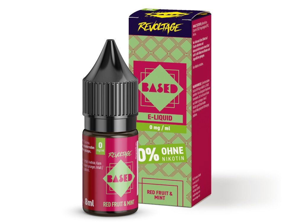 Revoltage - BASED - Hybrid Nikotinsalz Liquid - Red Fruit Mint - 0 mg/ml