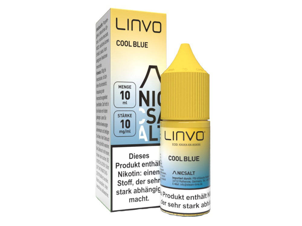 Linvo - Nikotinsalz Liquid - Cool Blue - 10 mg/ml