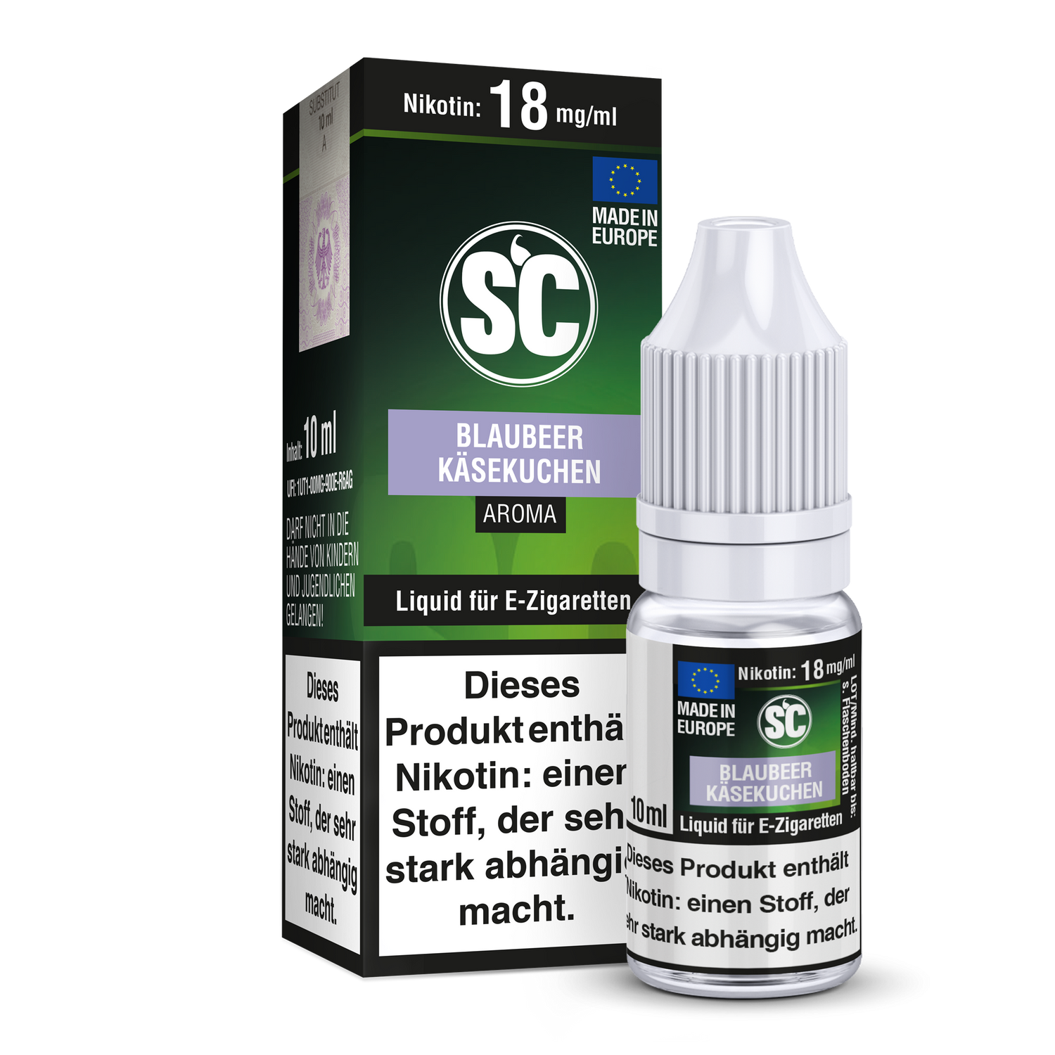 Blaubeer Käsekuchen E-Zigaretten Liquid - 6 mg/ml