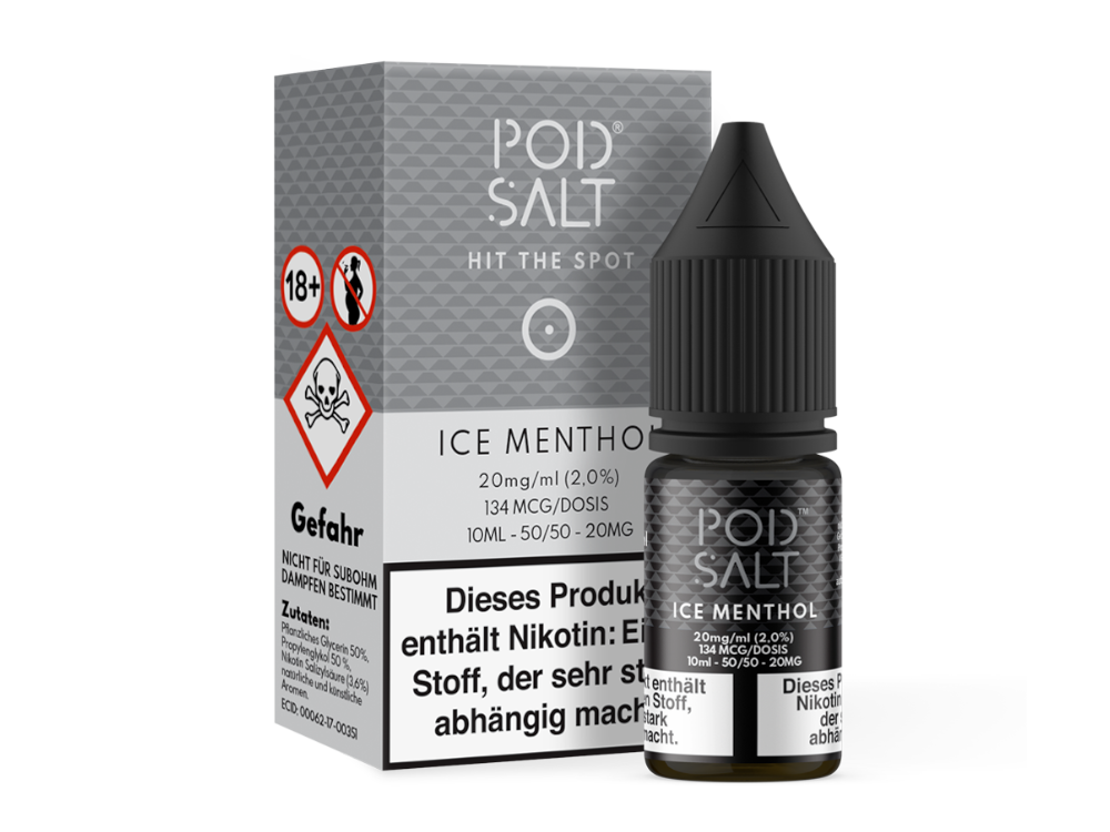 Pod Salt - Ice Menthol - Nikotinsalz Liquid - 20 mg/ml