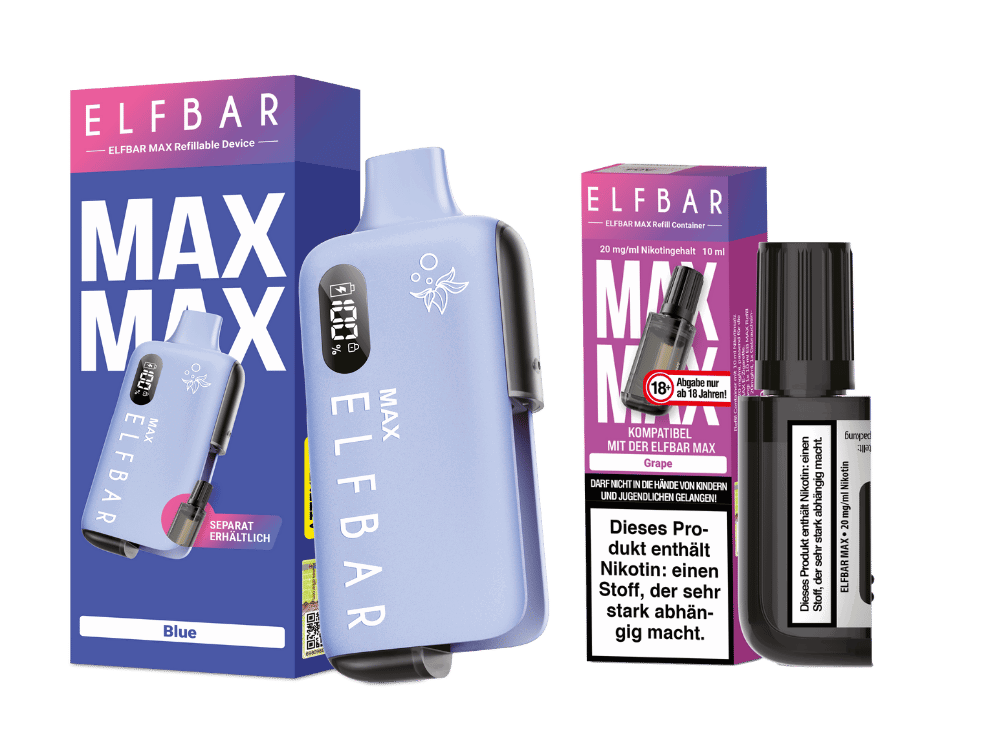 Elfbar Max Set inkl. Liquid Pod - Blue - Grape