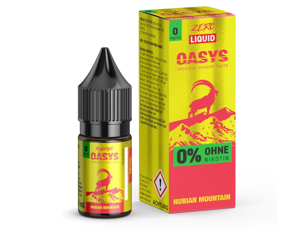 Revoltage OASYS - Hybrid Nikotinsalz Liquid - Nubian Mountain - 0 mg/ml