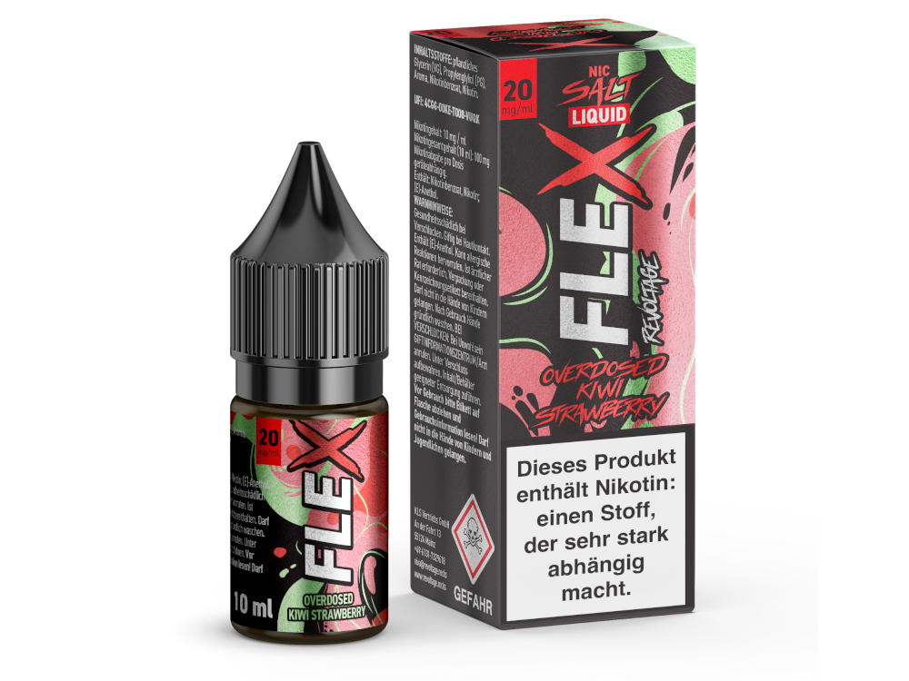 Revoltage - FLEX Nikotinsalz Liquid - Kiwi Strawberry - 20 mg/ml