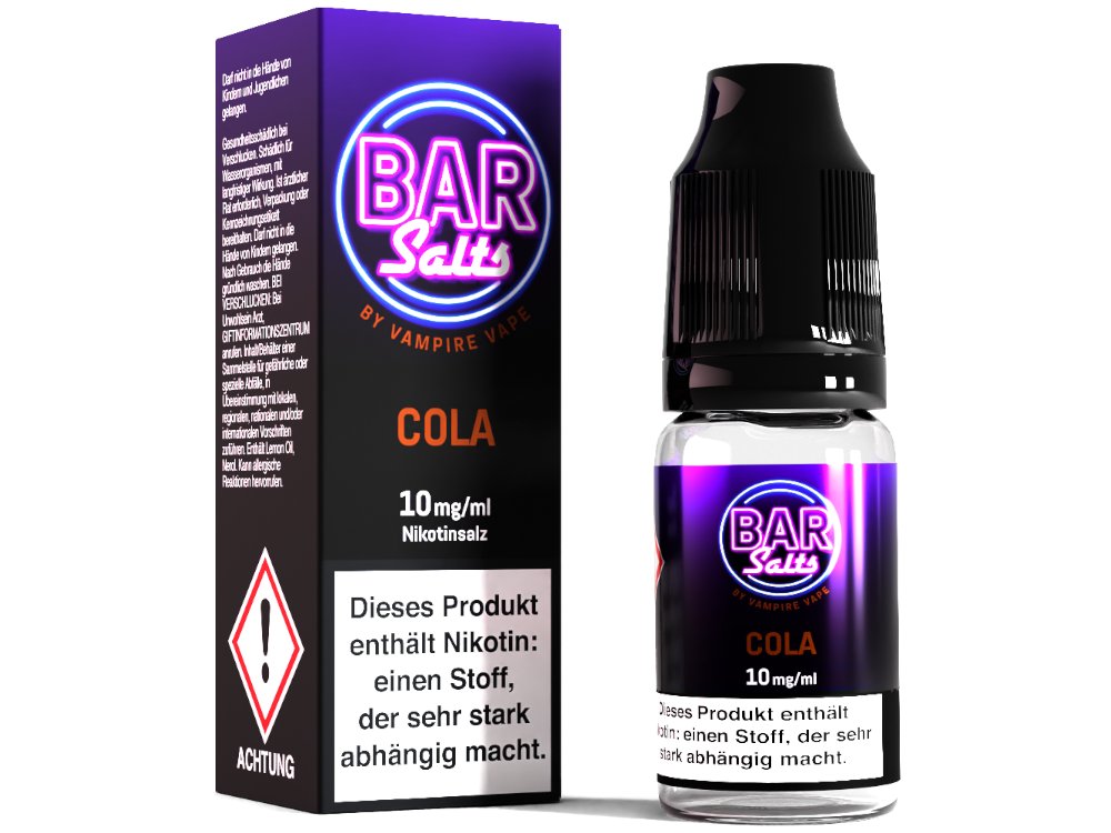 Vampire Vape - Bar Salts - Nikotinsalz Liquid - Cola - 5 mg/ml