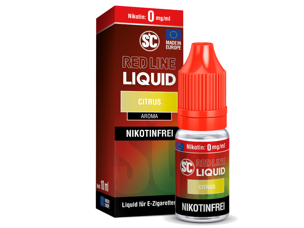 SC - Red Line - Citrus - Nikotinsalz Liquid 0 mg/ml 10er Packung