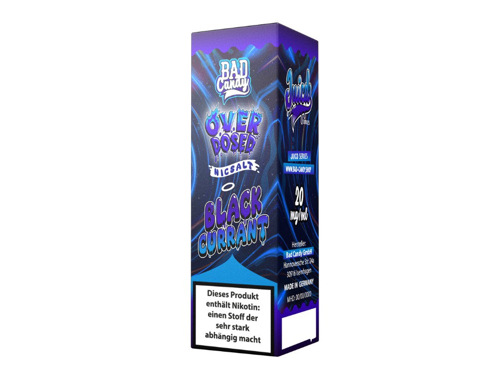 Bad Candy Liquids - Juicd - Nikotinsalz Liquid - Blackcurrant - 10 mg/ml