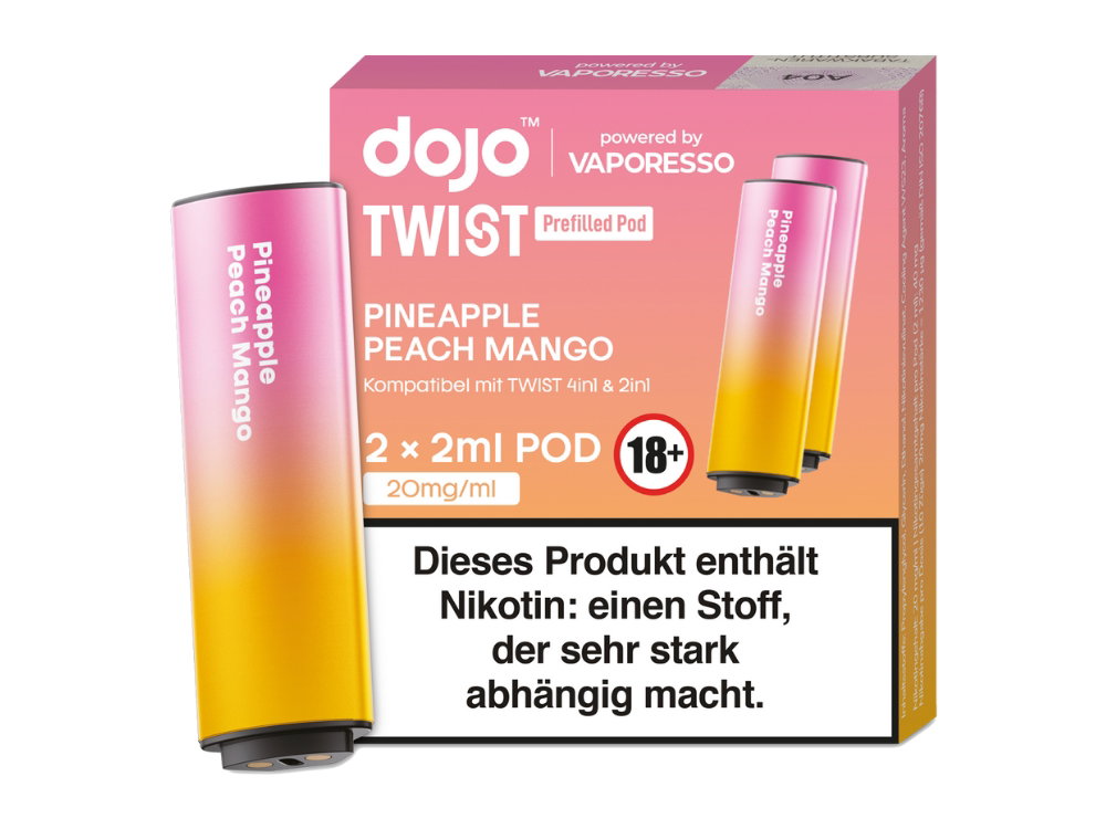 Vaporesso - Dojo - Twist Pod 20 mg/ml - Prefilled - Pineapple Peach Mango
