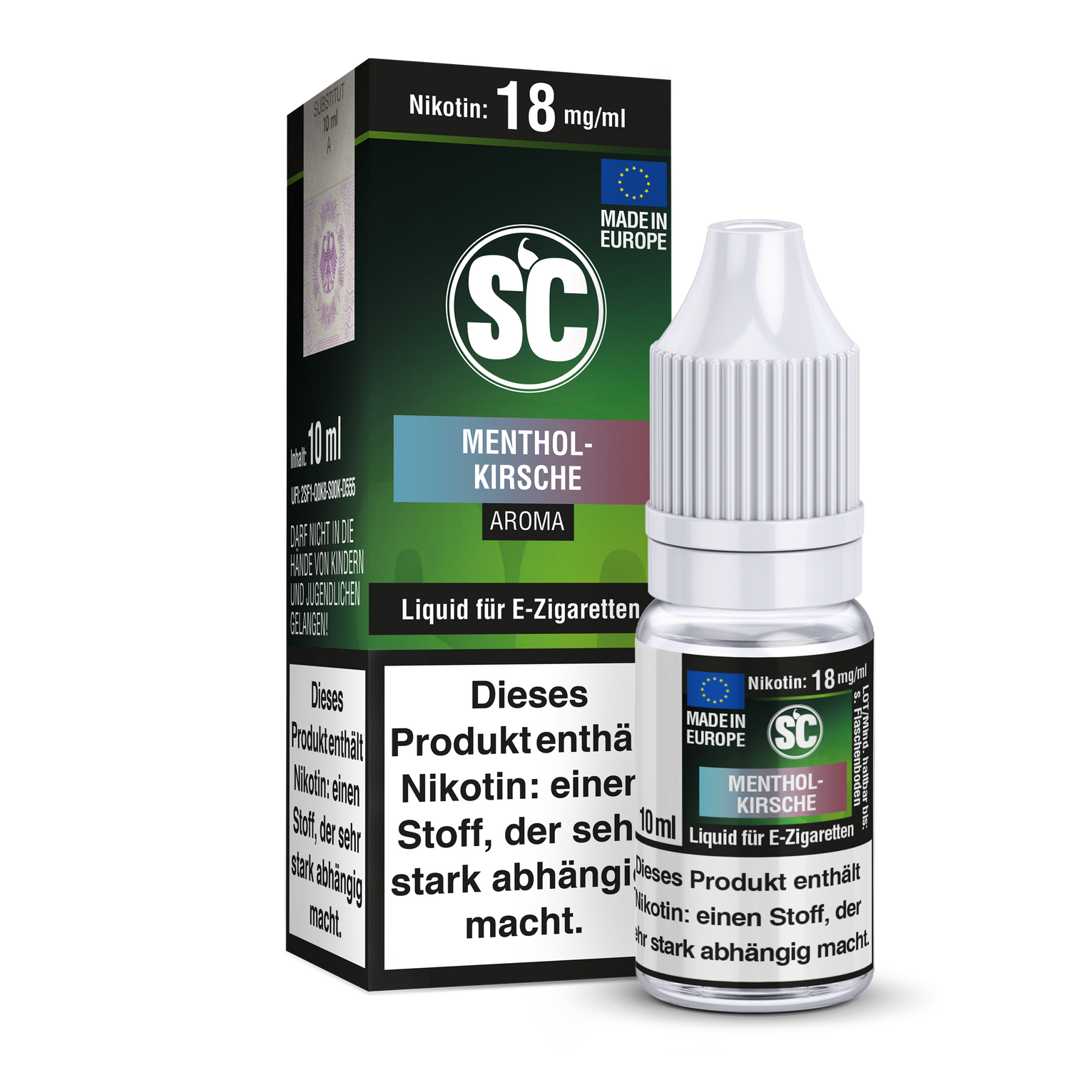 Menthol-Kirsche E-Zigaretten Liquid - 6 mg/ml