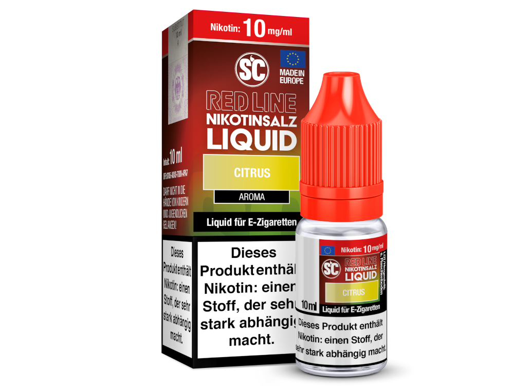 SC - Red Line - Citrus - Nikotinsalz Liquid 10 mg/ml 10er Packung