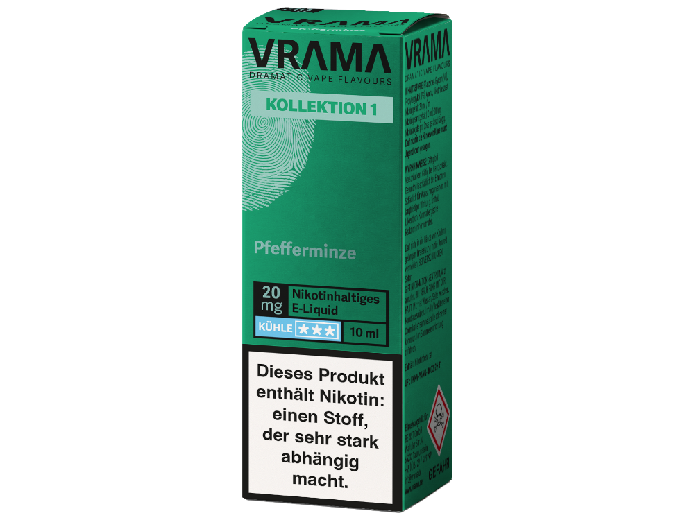 VRAMA - Kollektion 1 - Nikotinsalz Liquid - Pfefferminze