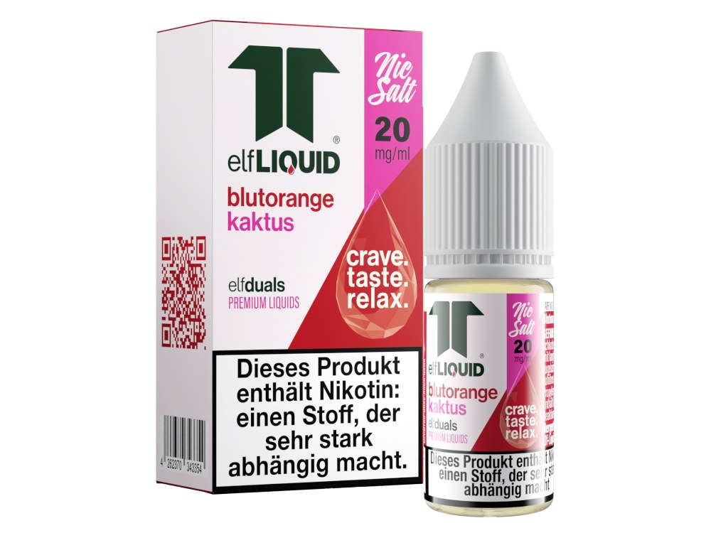 Elf-Liquid - Dual - Nikotinsalz Liquid 10 mg/ml - Blutorange-Kaktus