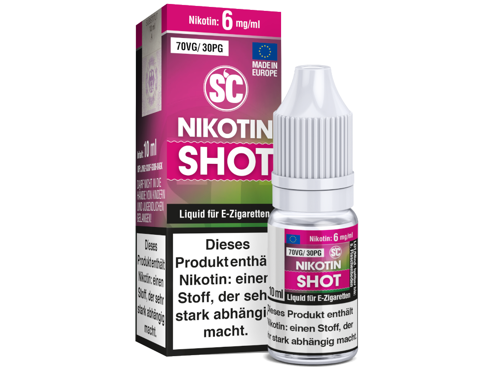 SC - 10ml Nikotin Shot - 70VG / 30PG - 6 mg/ml