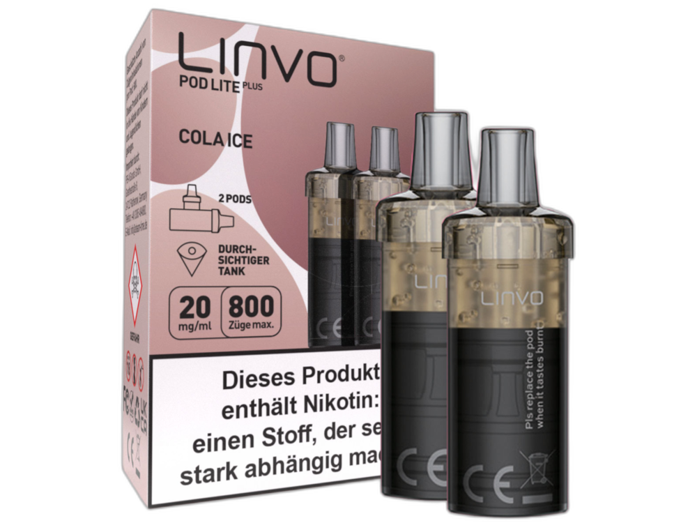 Linvo - Pod Lite Plus Cartridge 20 mg/ml - Prefilled - Cola Ice