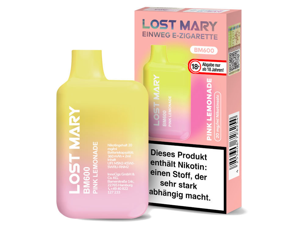 Lost Mary - BM600 Einweg E-Zigarette - 20mg/ml - Prefilled