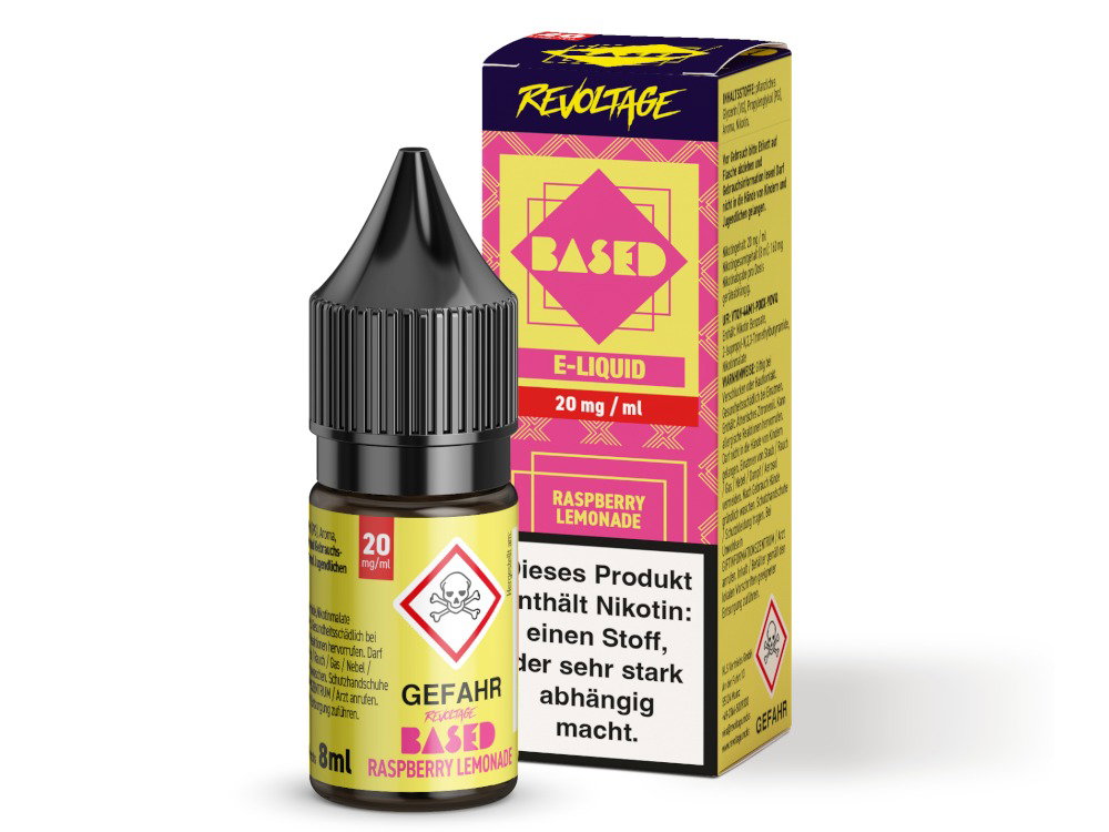 Revoltage - BASED - Hybrid Nikotinsalz Liquid - Raspberry Lemonade - 20 mg/ml