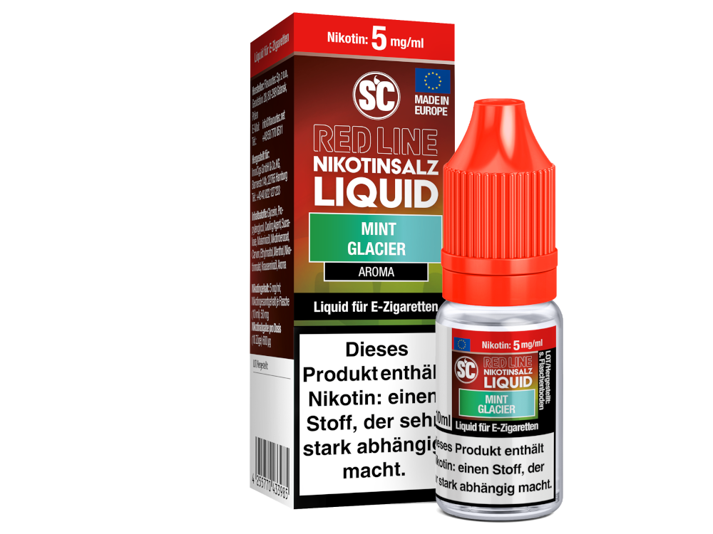 SC - Red Line - Mint Glacier - Nikotinsalz Liquid - 5 mg/ml