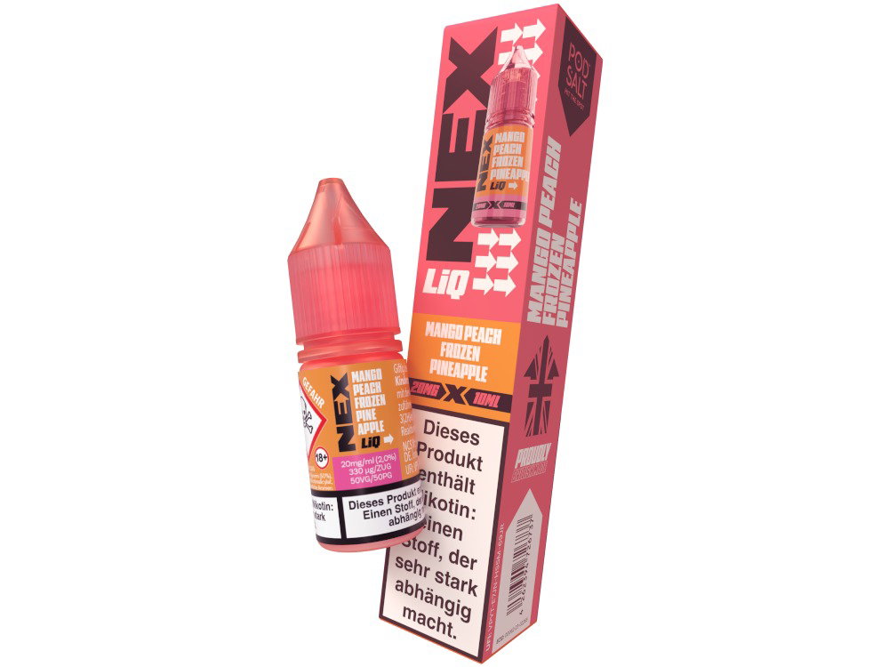 Pod Salt - NexLiq - Nikotinsalz Liquid - Mango Peach Frozen Pineapple - 20 mg/ml
