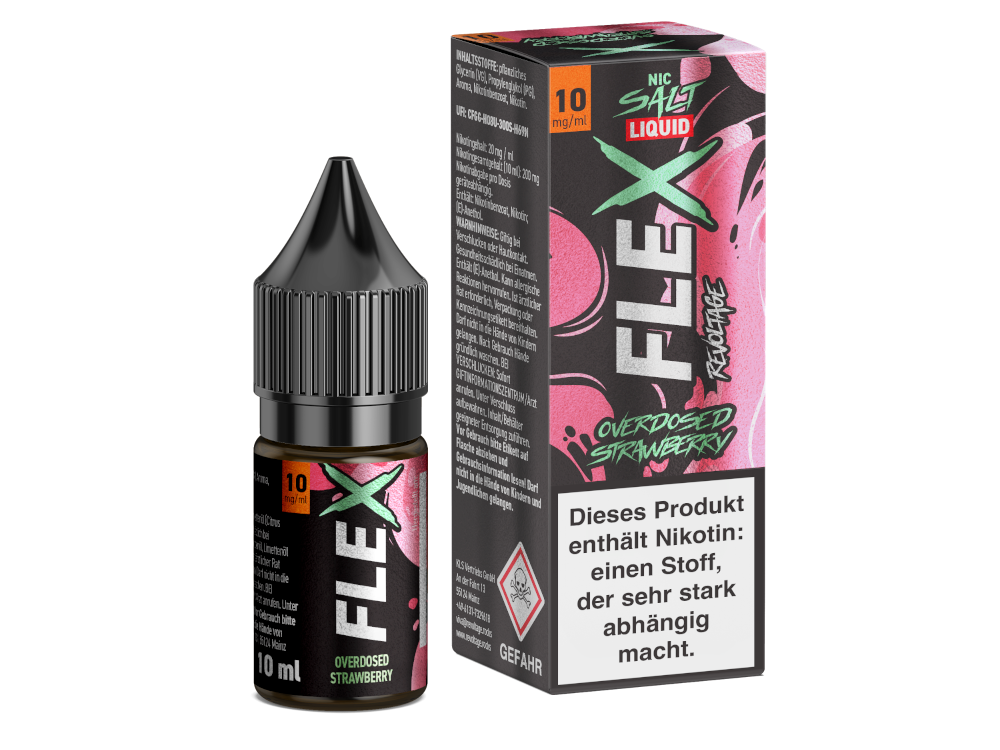 Revoltage - FLEX Nikotinsalz Liquid - Strawberry - 10 mg/ml