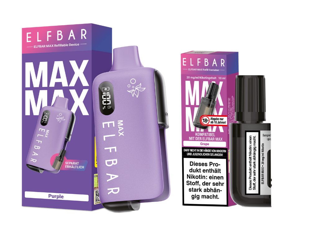 Elfbar Max Set inkl. Liquid Pod - Purple - Grape