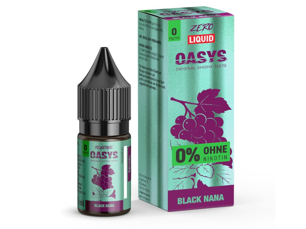 Revoltage OASYS - Hybrid Nikotinsalz Liquid - Black Nana - 0 mg/ml