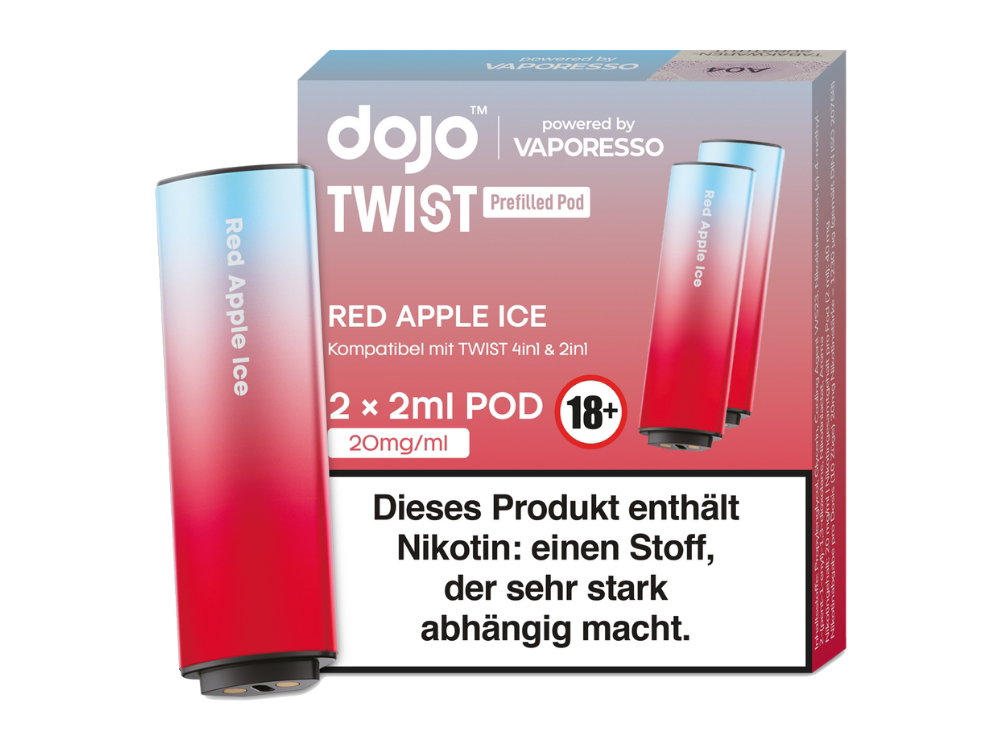 Vaporesso - Dojo - Twist Pod 20 mg/ml - Prefilled - Red Apple Ice