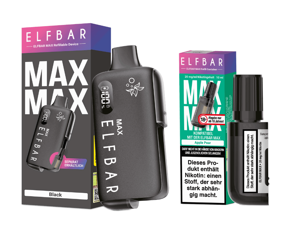 Elfbar Max Set inkl. Liquid Pod - black - Apple Pear