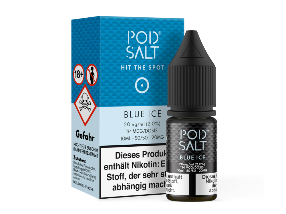 Pod Salt - Blue Ice - Nikotinsalz Liquid - 20 mg/ml