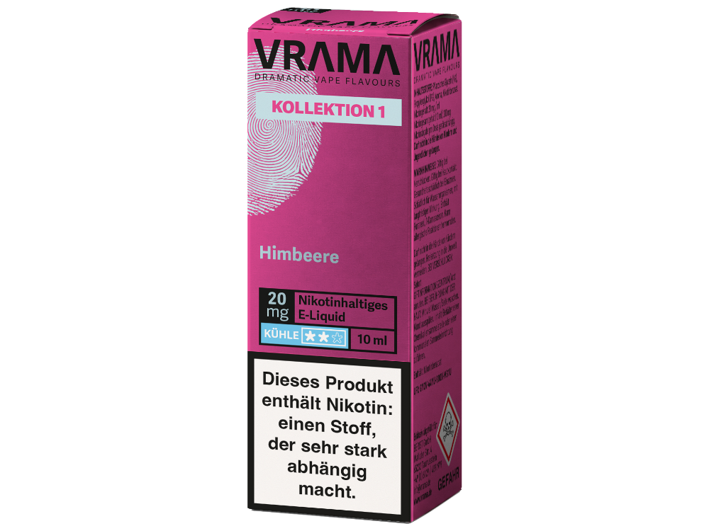 VRAMA - Kollektion 1 - Nikotinsalz Liquid - Himbeere