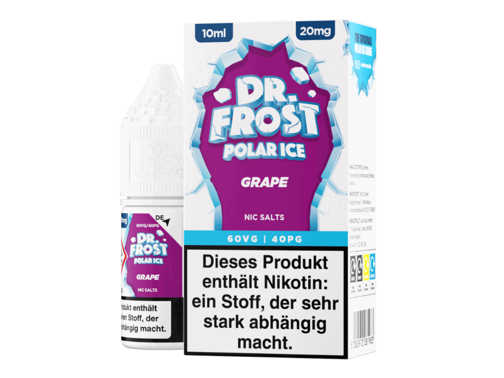 Dr. Frost - Ice Cold - Nikotinsalz Liquid - Grape - 10 mg/ml