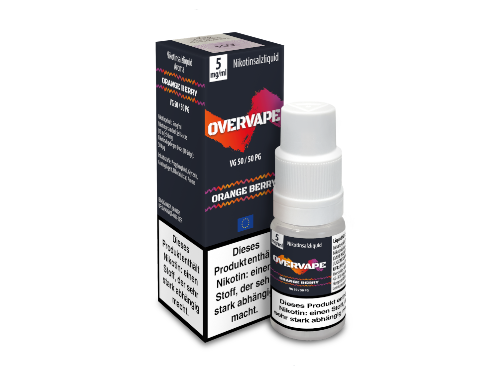 Overvape - Orange Berry - Nikotinsalz Liquid 5 mg/ml