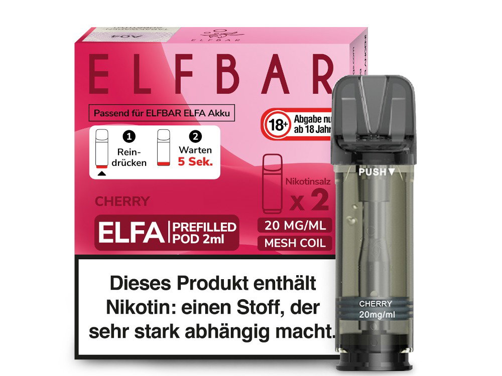 Elfbar Elfa Pod 20 mg/ml - Prefilled - Cherry