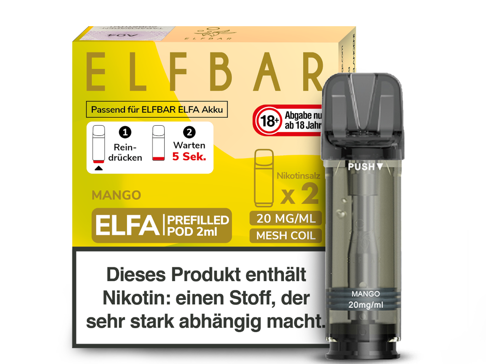 Elfbar Elfa Pod 20 mg/ml - Prefilled - Mango