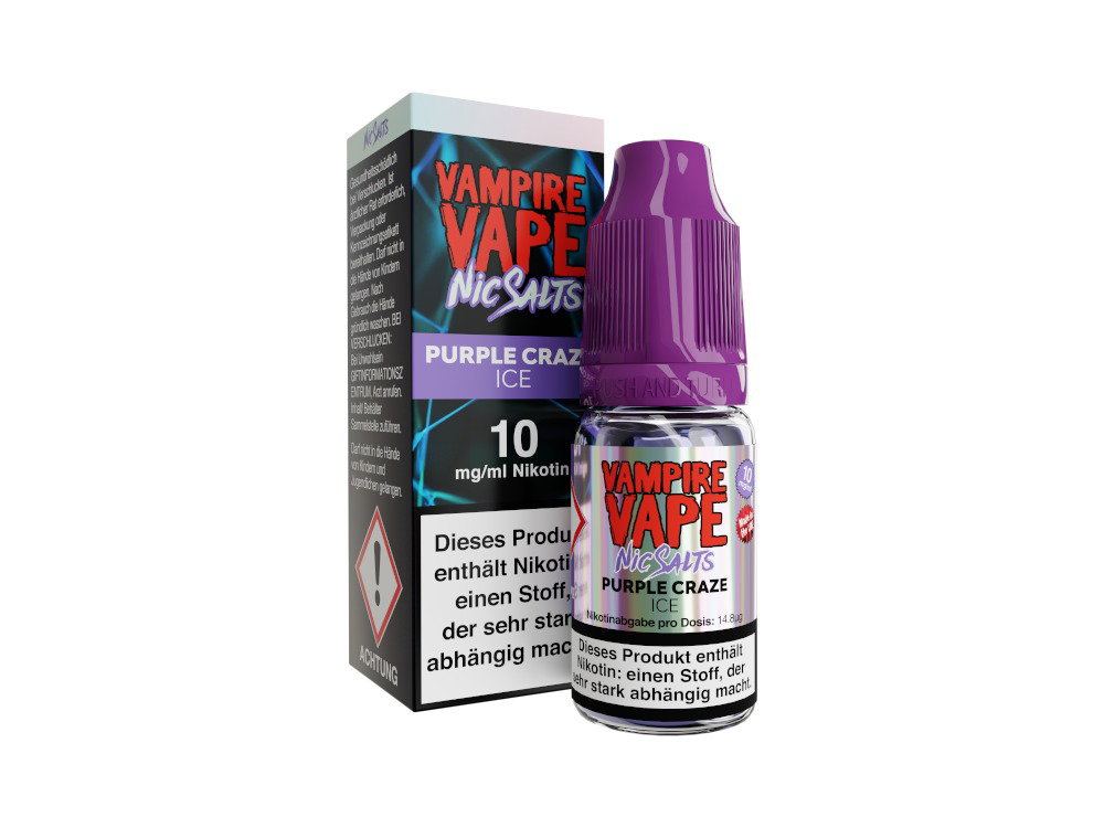 Vampire Vape - Purple Craze Ice - Nikotinsalz Liquid - 10 mg/ml