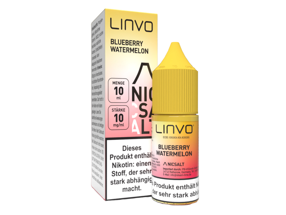 Linvo - Blueberry Watermelon - Nikotinsalz Liquid 10 mg/ml