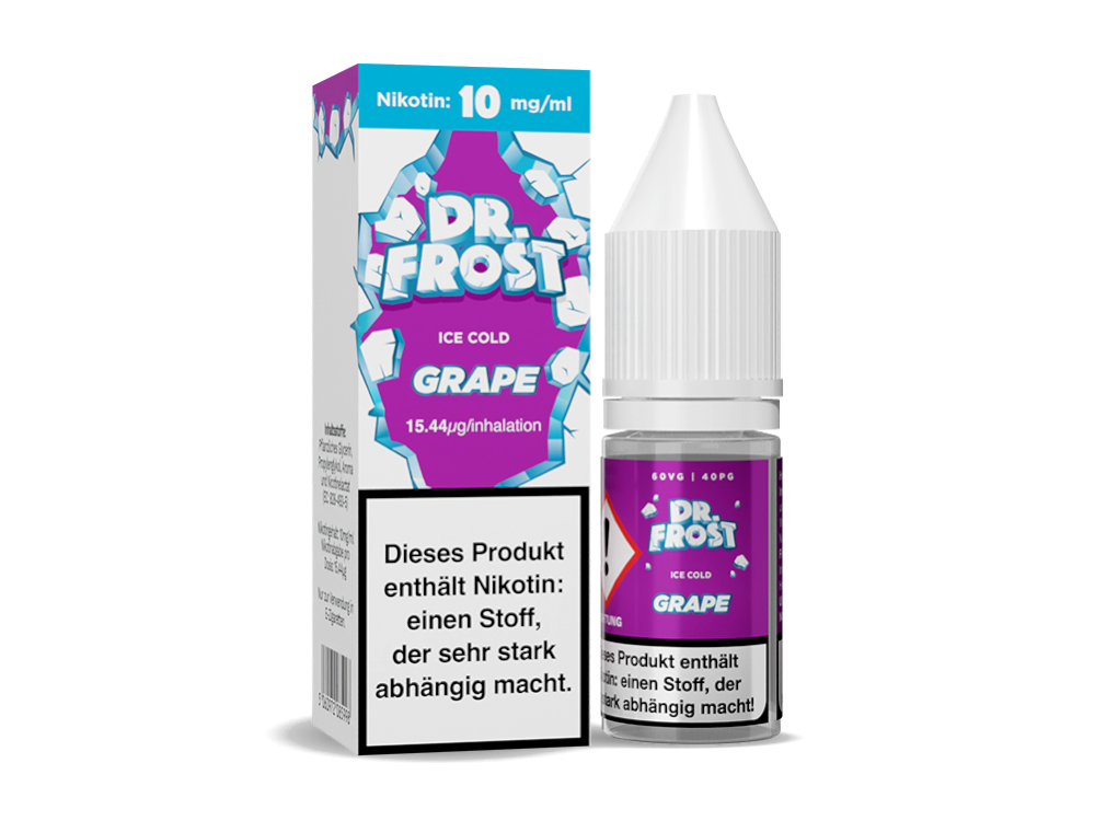 Dr. Frost - Ice Cold - Nikotinsalz Liquid - Grape - 10 mg/ml