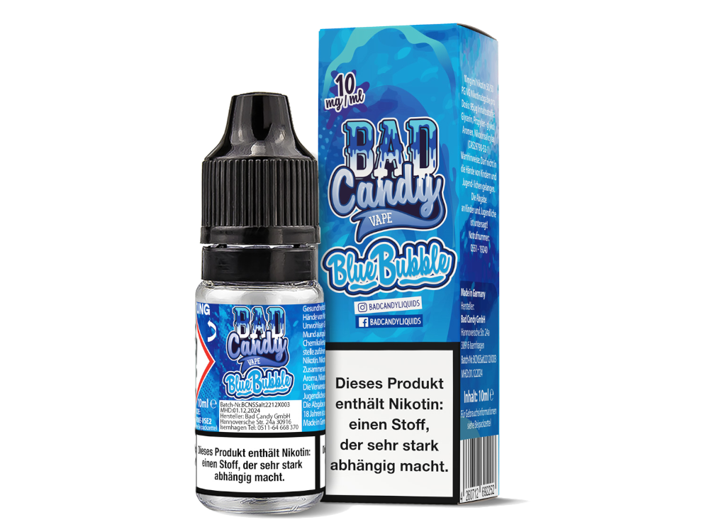 Bad Candy Liquids - Blue Bubble - Nikotinsalz Liquid - 10 mg/ml