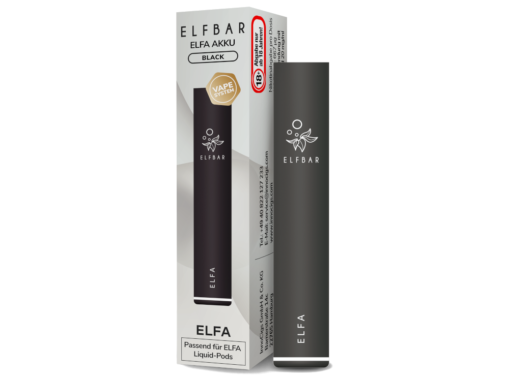 Elfbar - Elfa Akku 500 mAh Black