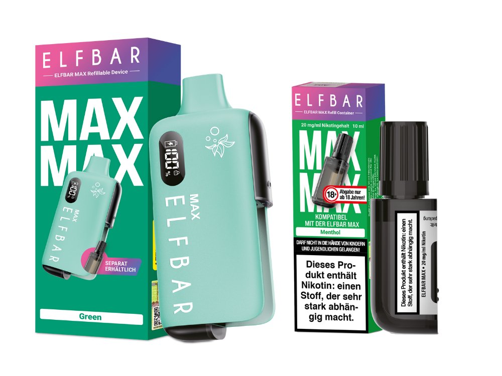 Elfbar Max Set inkl. Liquid Pod - Green - Menthol